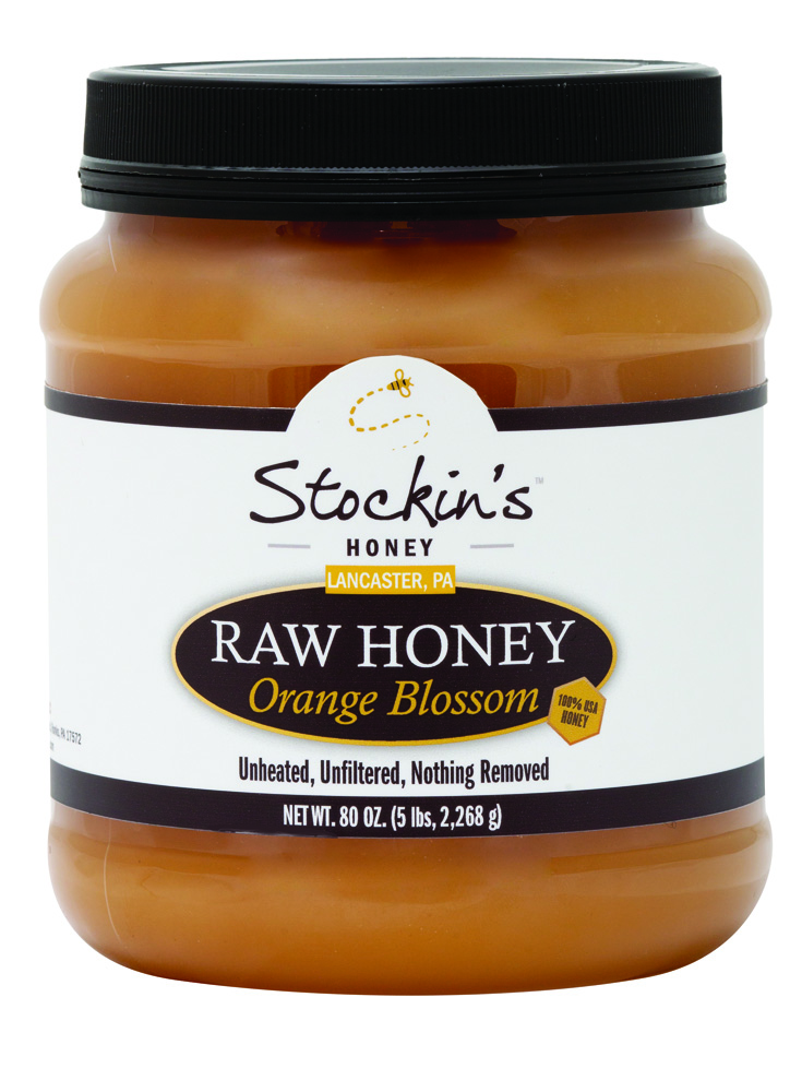 80 oz Raw Honey Jar - Orange Blossom