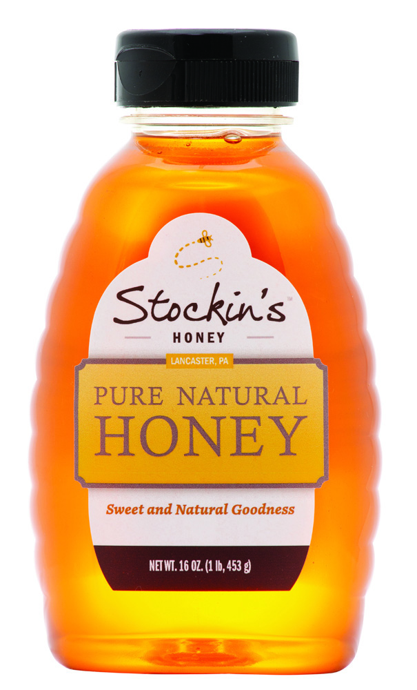 16 oz Pure Natural Honey Bottle